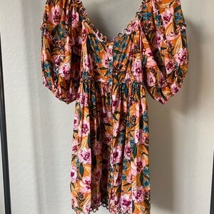 Floral Puff Sleeve Dress